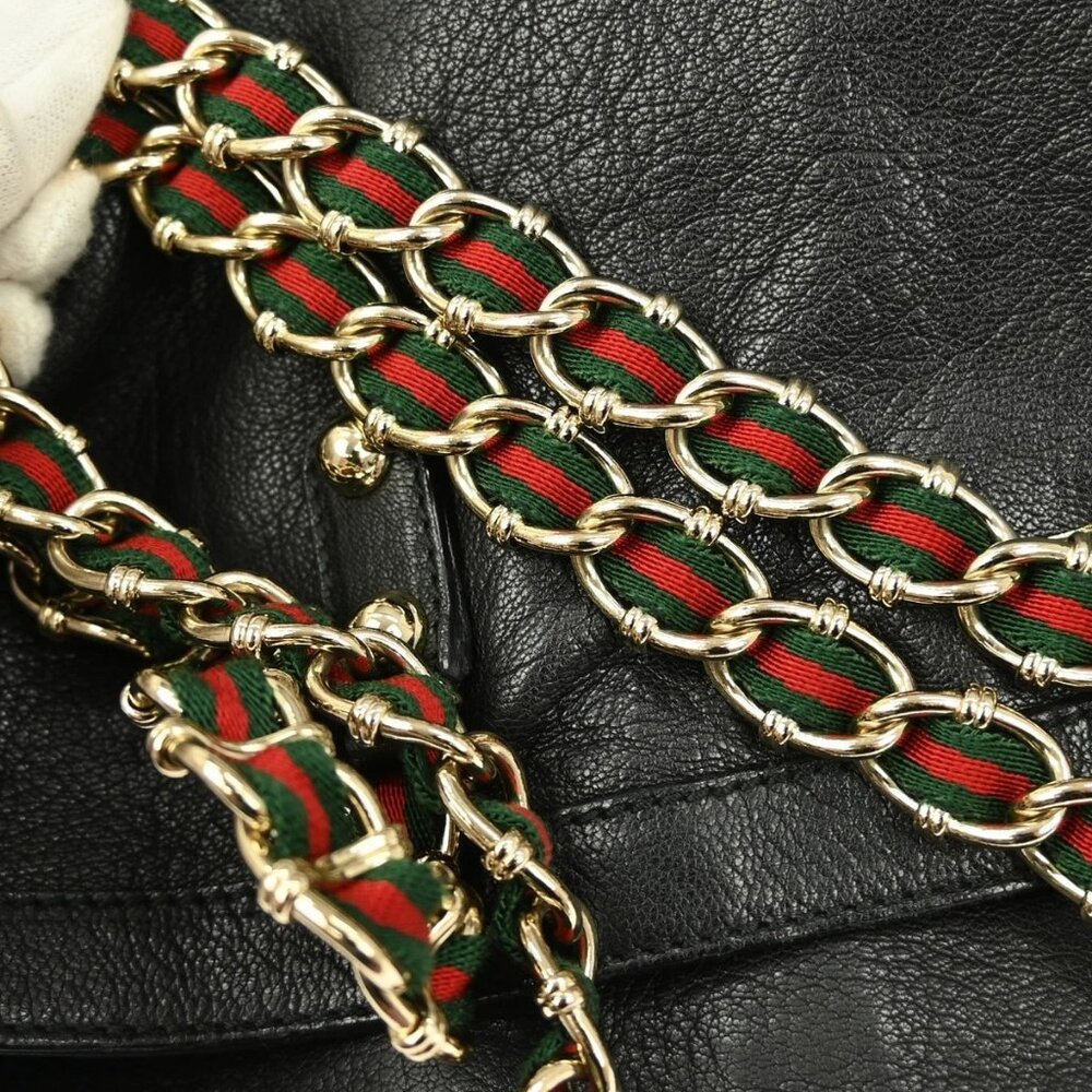 Gucci Black Chain Tote Handbag 154980 205141 NQ03172 BNN05 - Picture 4 of 8